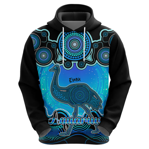 personalised-australia-aquarius-emu-zodiac-hoodie-auz-astrology-aboriginal-aqua