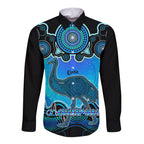 personalised-australia-aquarius-emu-zodiac-long-sleeve-button-shirt-auz-astrology-aboriginal-aqua