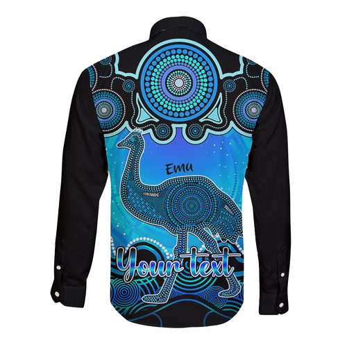 personalised-australia-aquarius-emu-zodiac-long-sleeve-button-shirt-auz-astrology-aboriginal-aqua