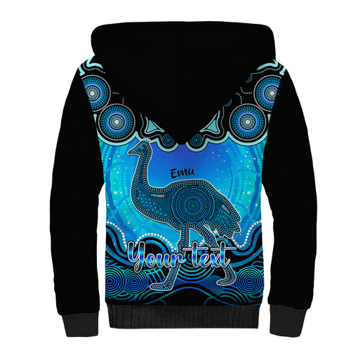 personalised-australia-aquarius-emu-zodiac-sherpa-hoodie-auz-astrology-aboriginal-aqua