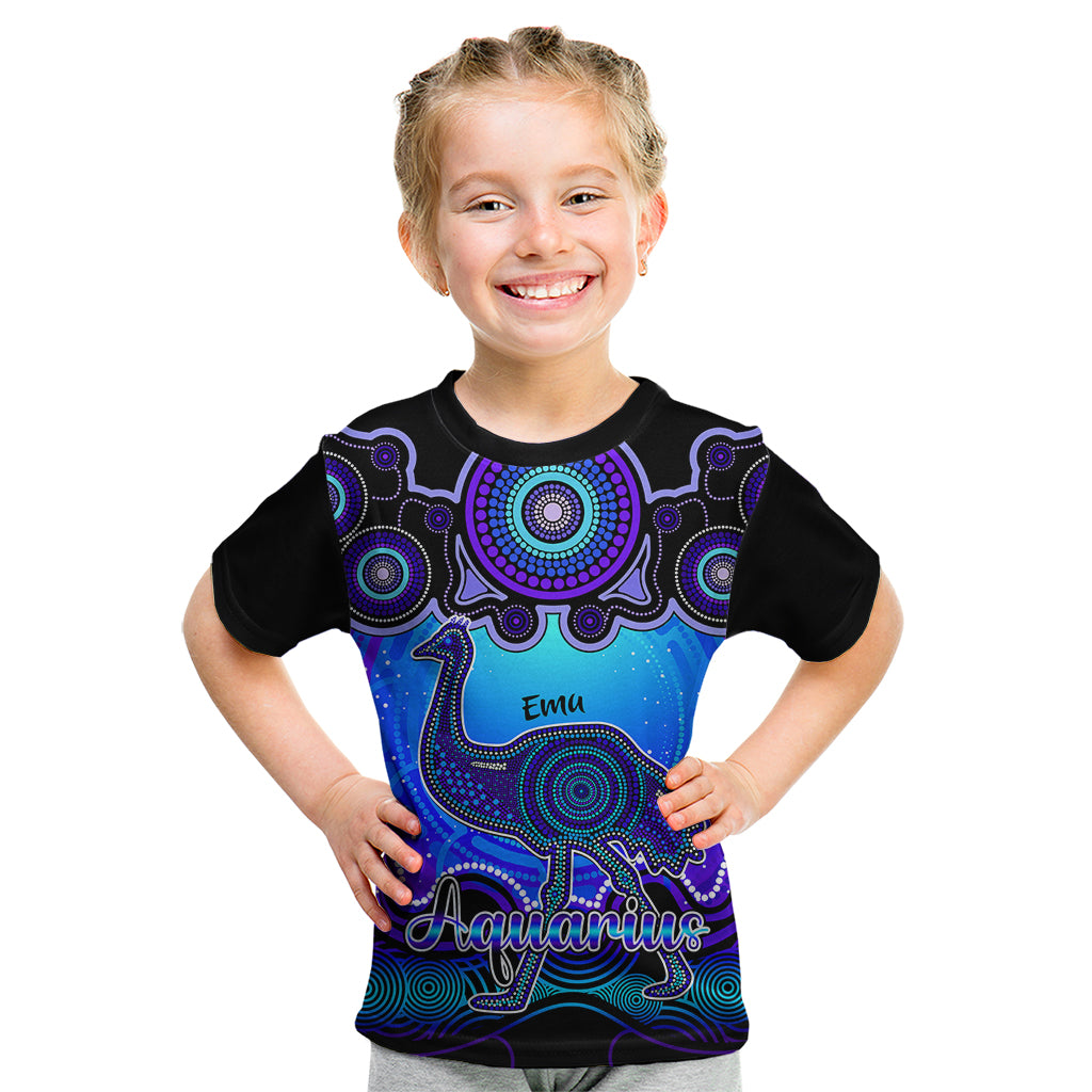 personalised-australia-aquarius-emu-zodiac-kid-t-shirt-auz-astrology-aboriginal-blue