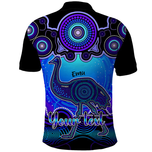 personalised-australia-aquarius-emu-zodiac-polo-shirt-auz-astrology-aboriginal-blue
