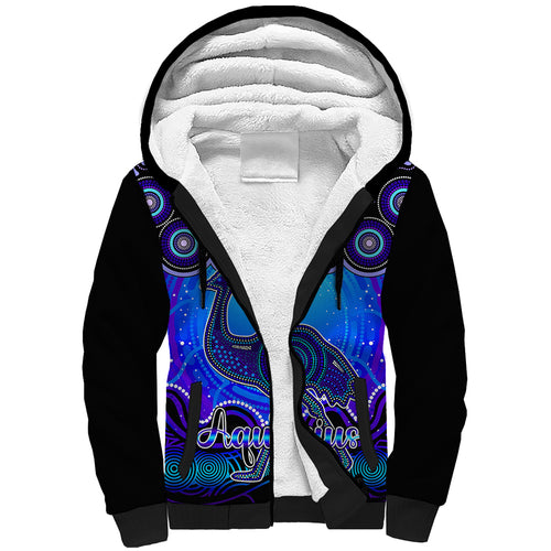 personalised-australia-aquarius-emu-zodiac-sherpa-hoodie-auz-astrology-aboriginal-blue