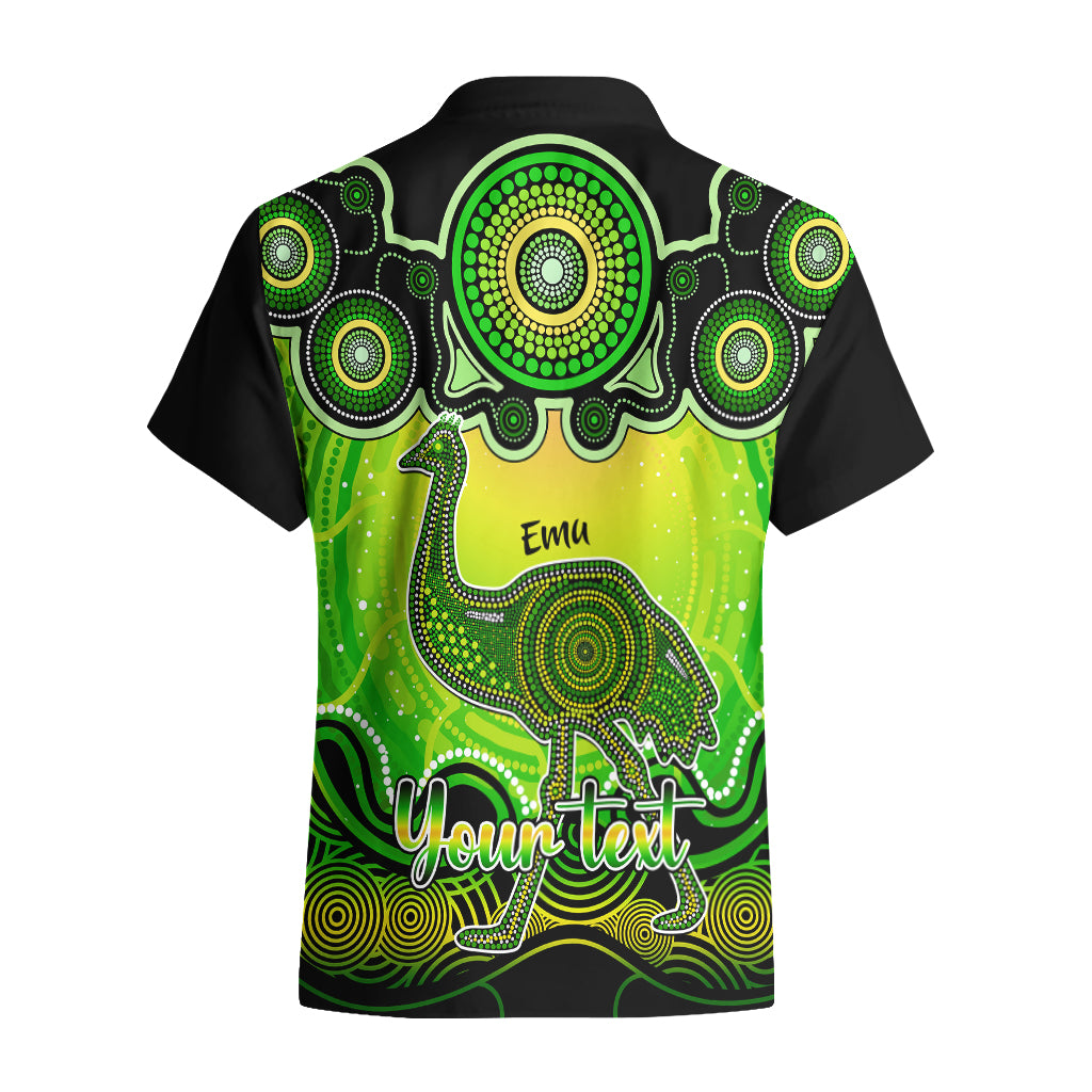 personalised-australia-aquarius-emu-zodiac-hawaiian-shirt-auz-astrology-aboriginal-green