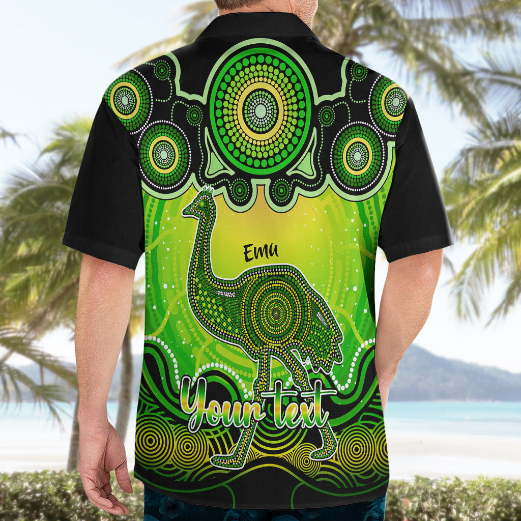personalised-australia-aquarius-emu-zodiac-hawaiian-shirt-auz-astrology-aboriginal-green