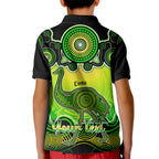 personalised-australia-aquarius-emu-zodiac-kid-polo-shirt-auz-astrology-aboriginal-green