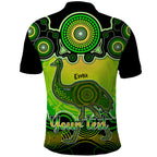 personalised-australia-aquarius-emu-zodiac-polo-shirt-auz-astrology-aboriginal-green