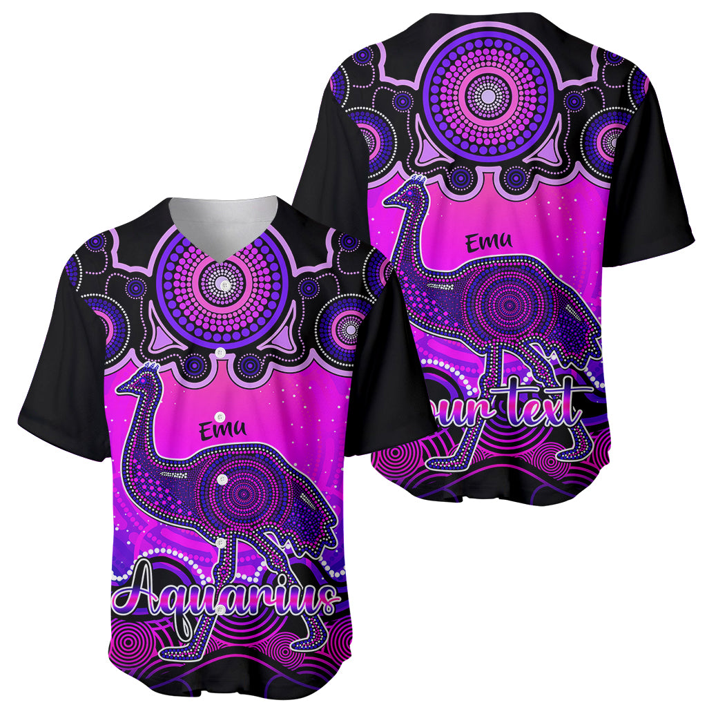 personalised-australia-aquarius-emu-zodiac-baseball-jersey-auz-astrology-aboriginal-magenta