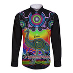personalised-australia-aquarius-emu-zodiac-long-sleeve-button-shirt-auz-astrology-aboriginal-rainbow