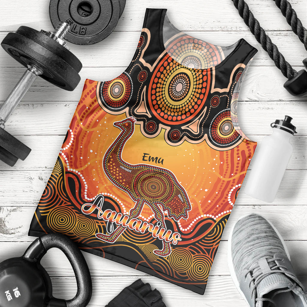 personalised-australia-aquarius-emu-zodiac-men-tank-top-auz-astrology-aboriginal-red
