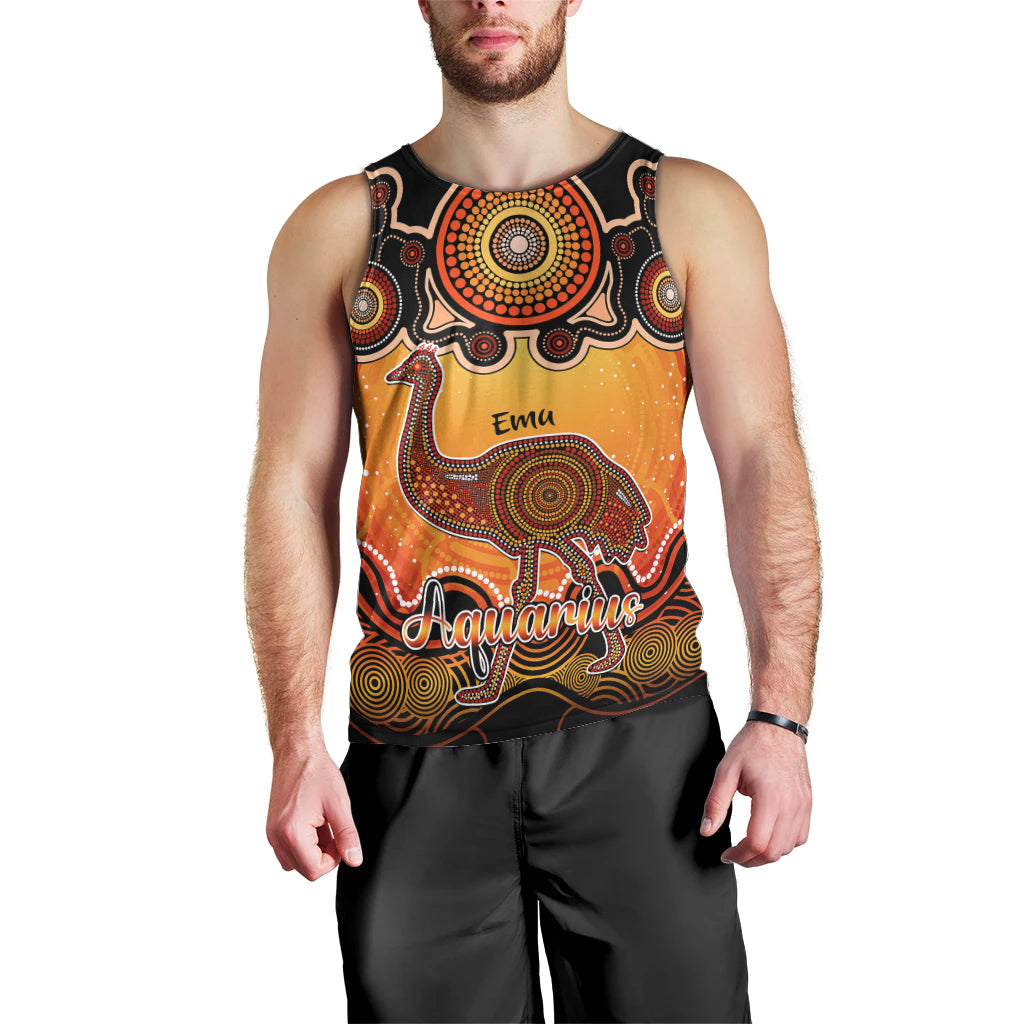 personalised-australia-aquarius-emu-zodiac-men-tank-top-auz-astrology-aboriginal-red