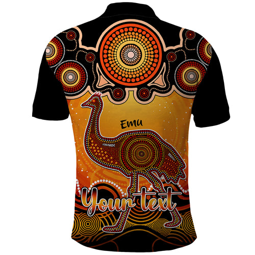 personalised-australia-aquarius-emu-zodiac-polo-shirt-auz-astrology-aboriginal-red