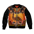 personalised-australia-aquarius-emu-zodiac-sleeve-zip-bomber-jacket-auz-astrology-aboriginal-red