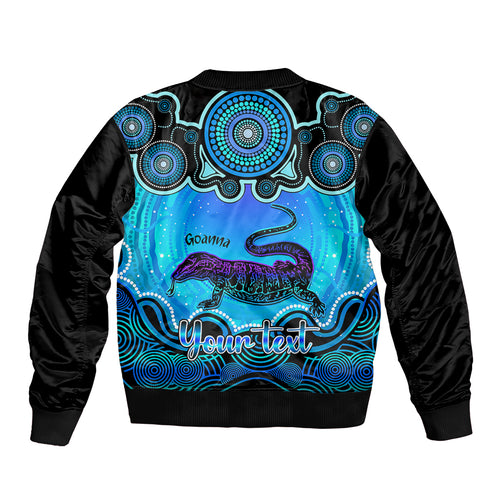 personalised-australia-capricorn-goanna-zodiac-bomber-jacket-auz-astrology-aboriginal-aqua