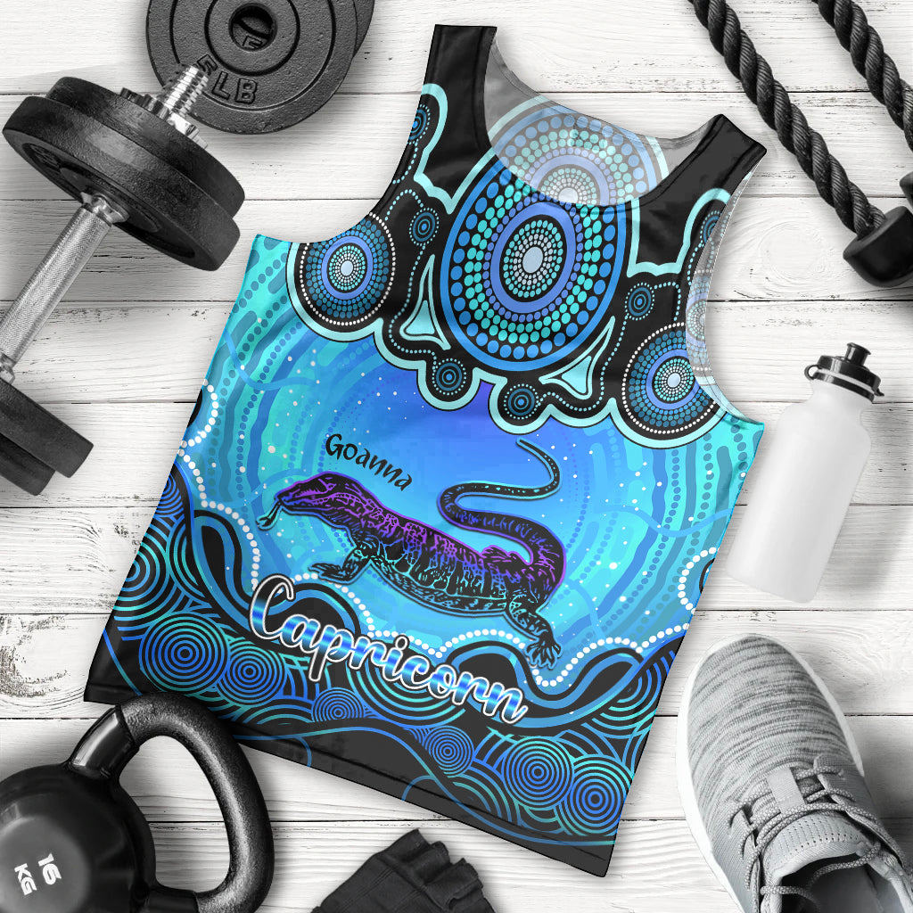 personalised-australia-capricorn-goanna-zodiac-men-tank-top-auz-astrology-aboriginal-aqua