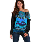 personalised-australia-capricorn-goanna-zodiac-off-shoulder-sweater-auz-astrology-aboriginal-aqua
