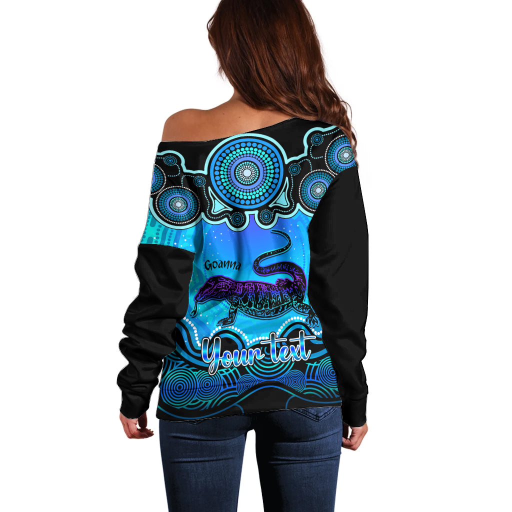 personalised-australia-capricorn-goanna-zodiac-off-shoulder-sweater-auz-astrology-aboriginal-aqua