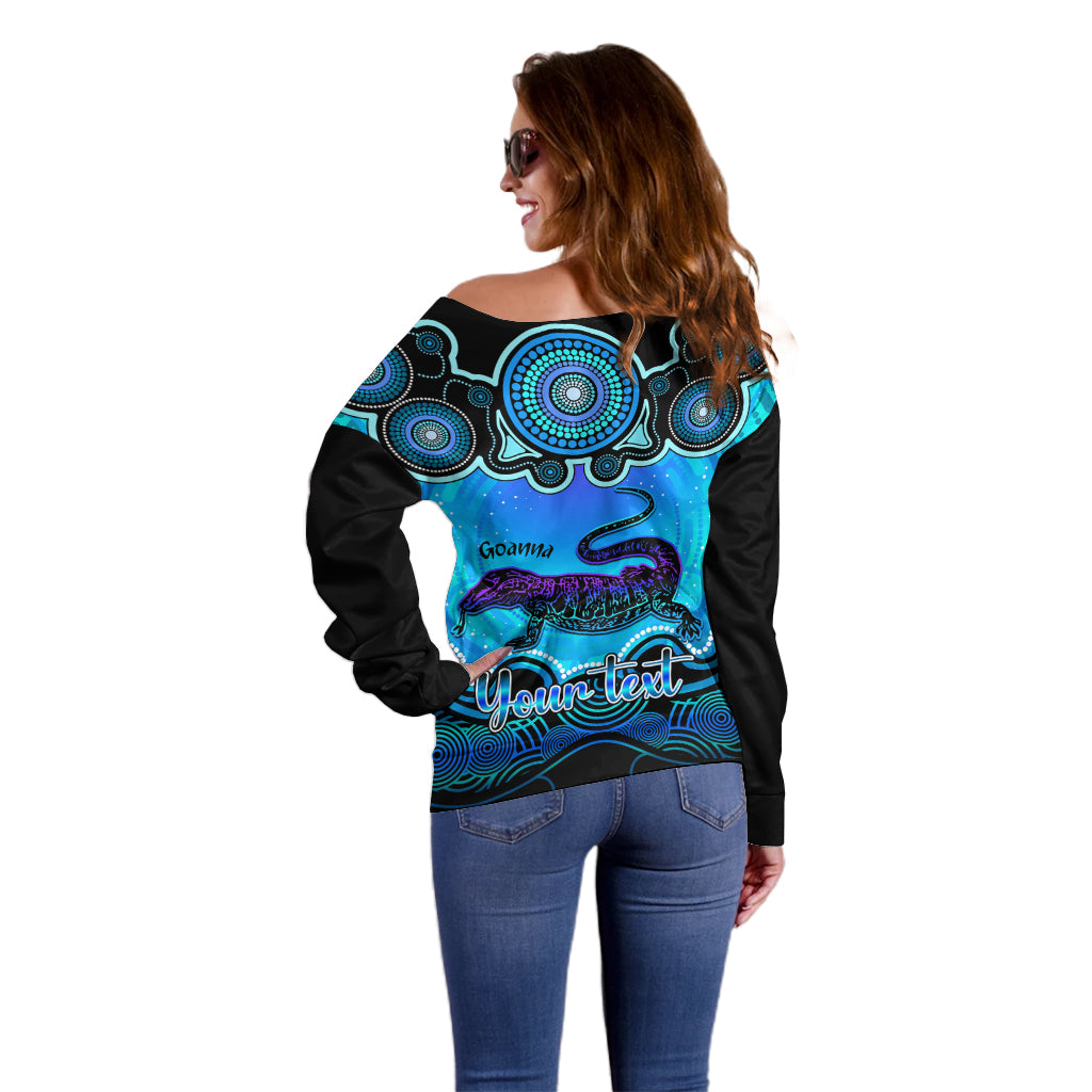 personalised-australia-capricorn-goanna-zodiac-off-shoulder-sweater-auz-astrology-aboriginal-aqua