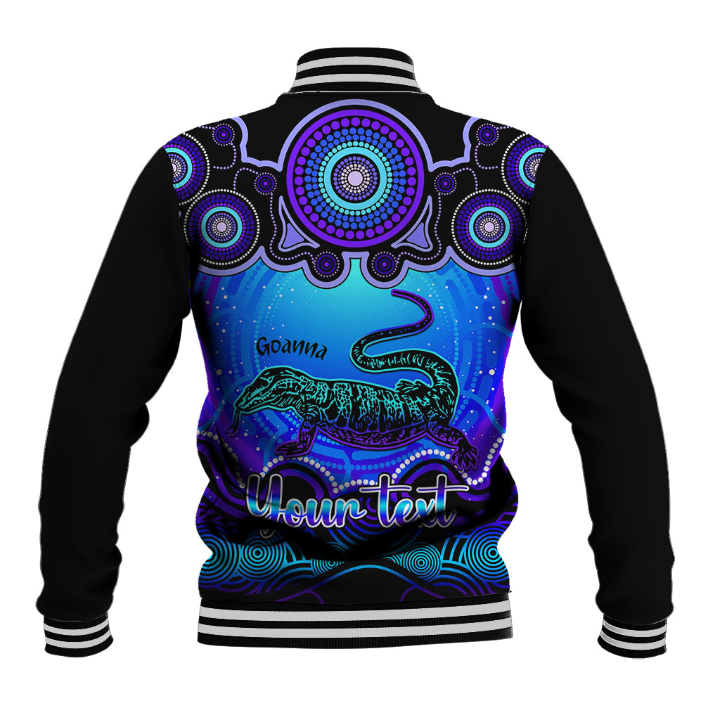 personalised-australia-capricorn-goanna-zodiac-baseball-jacket-auz-astrology-aboriginal-blue