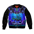 personalised-australia-capricorn-goanna-zodiac-bomber-jacket-auz-astrology-aboriginal-blue