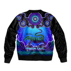 personalised-australia-capricorn-goanna-zodiac-bomber-jacket-auz-astrology-aboriginal-blue