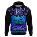 personalised-australia-capricorn-goanna-zodiac-hoodie-auz-astrology-aboriginal-blue