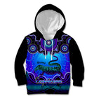 personalised-australia-capricorn-goanna-zodiac-kid-hoodie-auz-astrology-aboriginal-blue