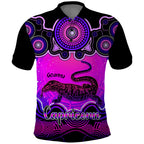 personalised-australia-capricorn-goanna-zodiac-polo-shirt-auz-astrology-aboriginal-magenta
