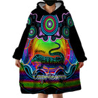 personalised-australia-capricorn-goanna-zodiac-wearable-blanket-hoodie-auz-astrology-aboriginal-rainbow