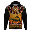 personalised-australia-capricorn-goanna-zodiac-hoodie-auz-astrology-aboriginal-red