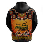 personalised-australia-capricorn-goanna-zodiac-hoodie-auz-astrology-aboriginal-red