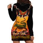 personalised-australia-capricorn-goanna-zodiac-hoodie-dress-auz-astrology-aboriginal-red