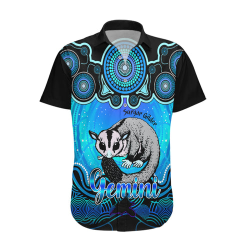 personalised-australia-gemini-sugar-gilder-zodiac-hawaiian-shirt-auz-astrology-aboriginal-aqua