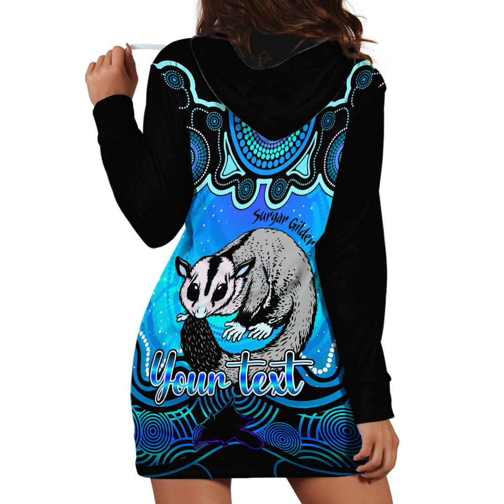 personalised-australia-gemini-sugar-gilder-zodiac-hoodie-dress-auz-astrology-aboriginal-aqua