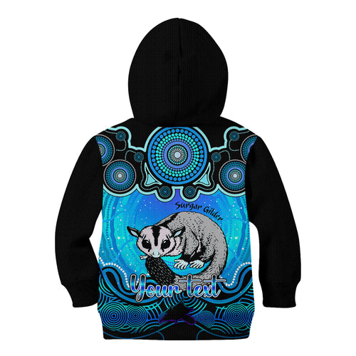 personalised-australia-gemini-sugar-gilder-zodiac-kid-hoodie-auz-astrology-aboriginal-aqua