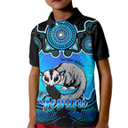 personalised-australia-gemini-sugar-gilder-zodiac-kid-polo-shirt-auz-astrology-aboriginal-aqua