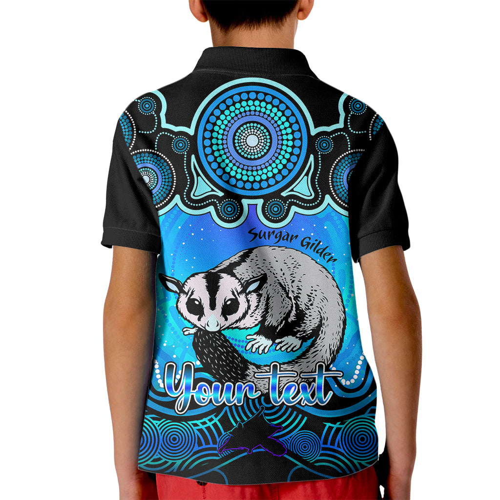 personalised-australia-gemini-sugar-gilder-zodiac-kid-polo-shirt-auz-astrology-aboriginal-aqua