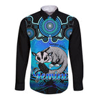 personalised-australia-gemini-sugar-gilder-zodiac-long-sleeve-button-shirt-auz-astrology-aboriginal-aqua