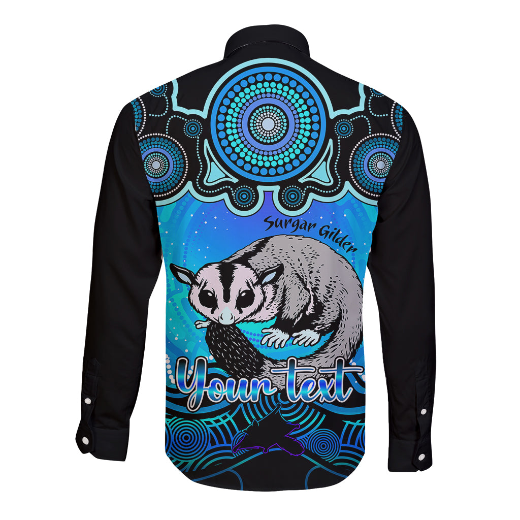 personalised-australia-gemini-sugar-gilder-zodiac-long-sleeve-button-shirt-auz-astrology-aboriginal-aqua