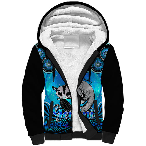 personalised-australia-gemini-sugar-gilder-zodiac-sherpa-hoodie-auz-astrology-aboriginal-aqua