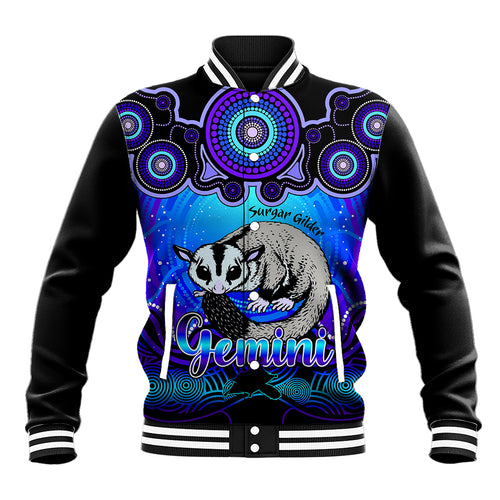 personalised-australia-gemini-sugar-gilder-zodiac-baseball-jacket-auz-astrology-aboriginal-blue