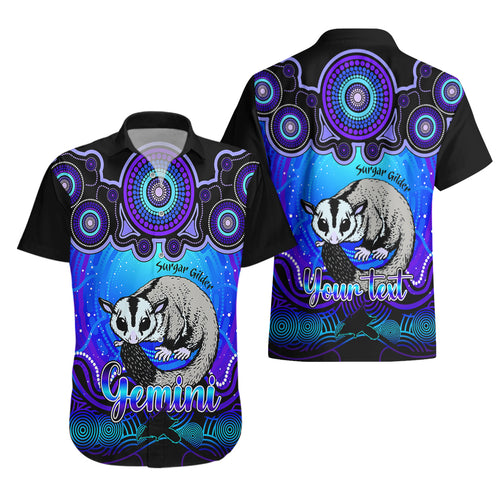 personalised-australia-gemini-sugar-gilder-zodiac-hawaiian-shirt-auz-astrology-aboriginal-blue