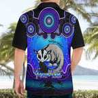 personalised-australia-gemini-sugar-gilder-zodiac-hawaiian-shirt-auz-astrology-aboriginal-blue