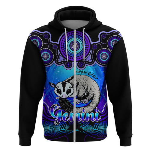personalised-australia-gemini-sugar-gilder-zodiac-hoodie-auz-astrology-aboriginal-blue