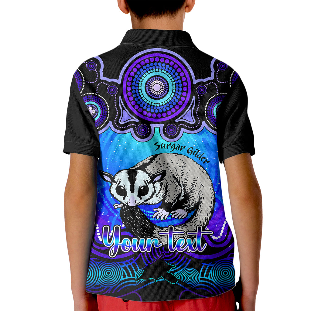 personalised-australia-gemini-sugar-gilder-zodiac-kid-polo-shirt-auz-astrology-aboriginal-blue