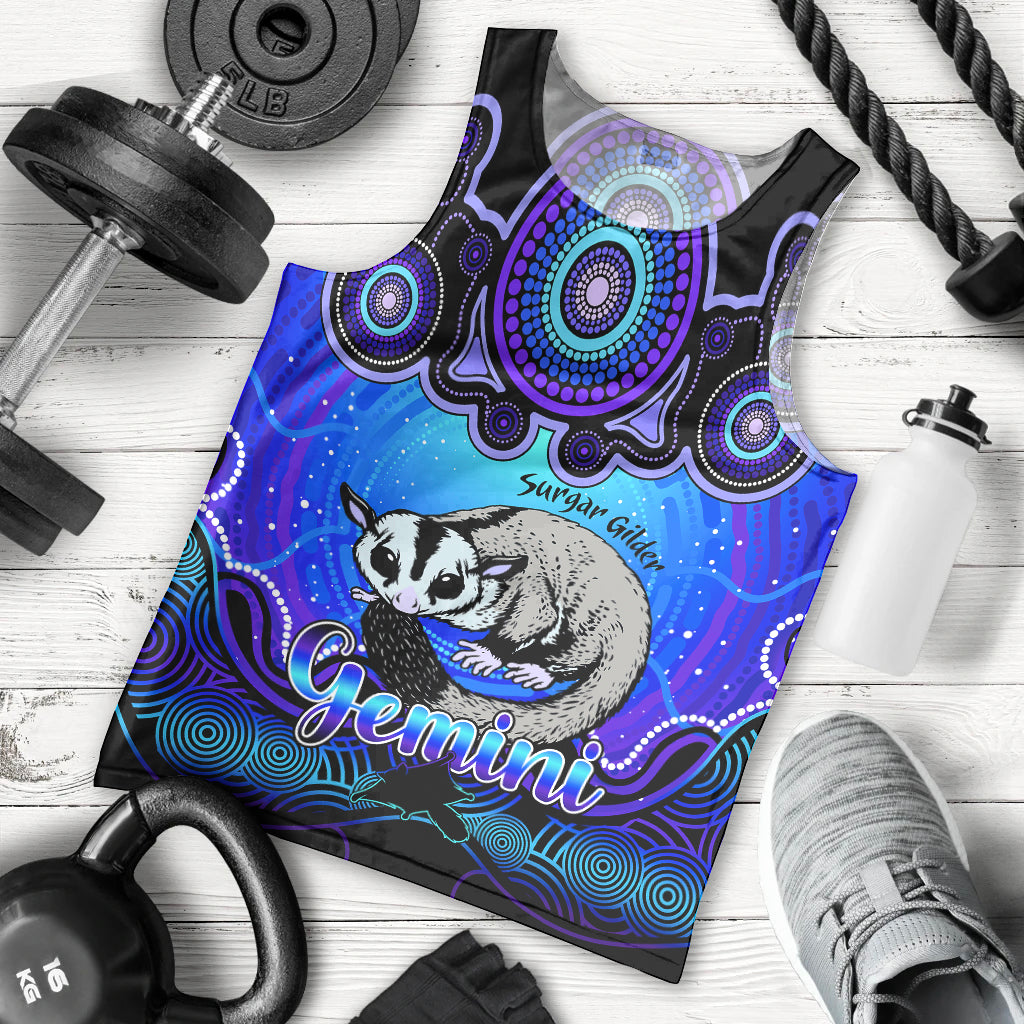 personalised-australia-gemini-sugar-gilder-zodiac-men-tank-top-auz-astrology-aboriginal-blue