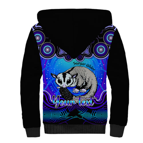 personalised-australia-gemini-sugar-gilder-zodiac-sherpa-hoodie-auz-astrology-aboriginal-blue
