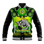personalised-australia-gemini-sugar-gilder-zodiac-baseball-jacket-auz-astrology-aboriginal-green