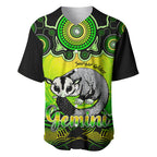 personalised-australia-gemini-sugar-gilder-zodiac-baseball-jersey-auz-astrology-aboriginal-green