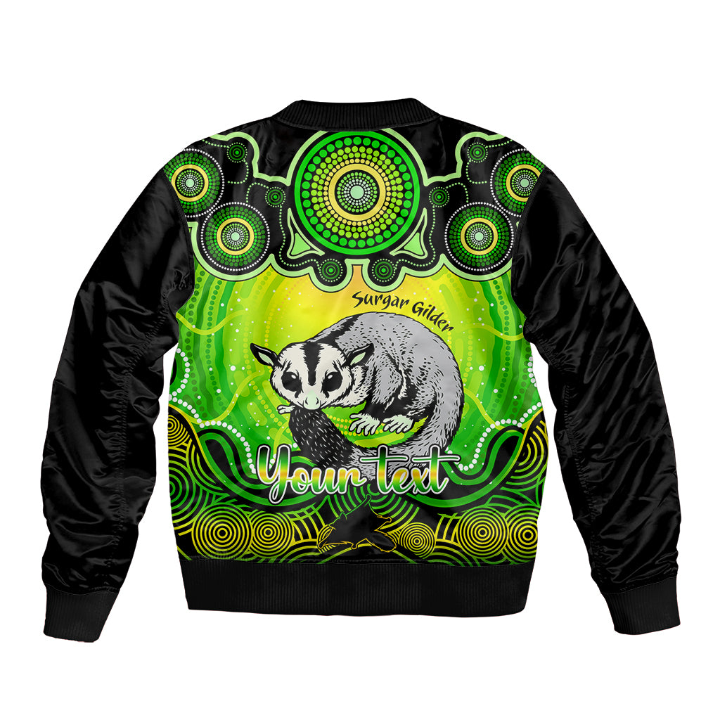 personalised-australia-gemini-sugar-gilder-zodiac-bomber-jacket-auz-astrology-aboriginal-green
